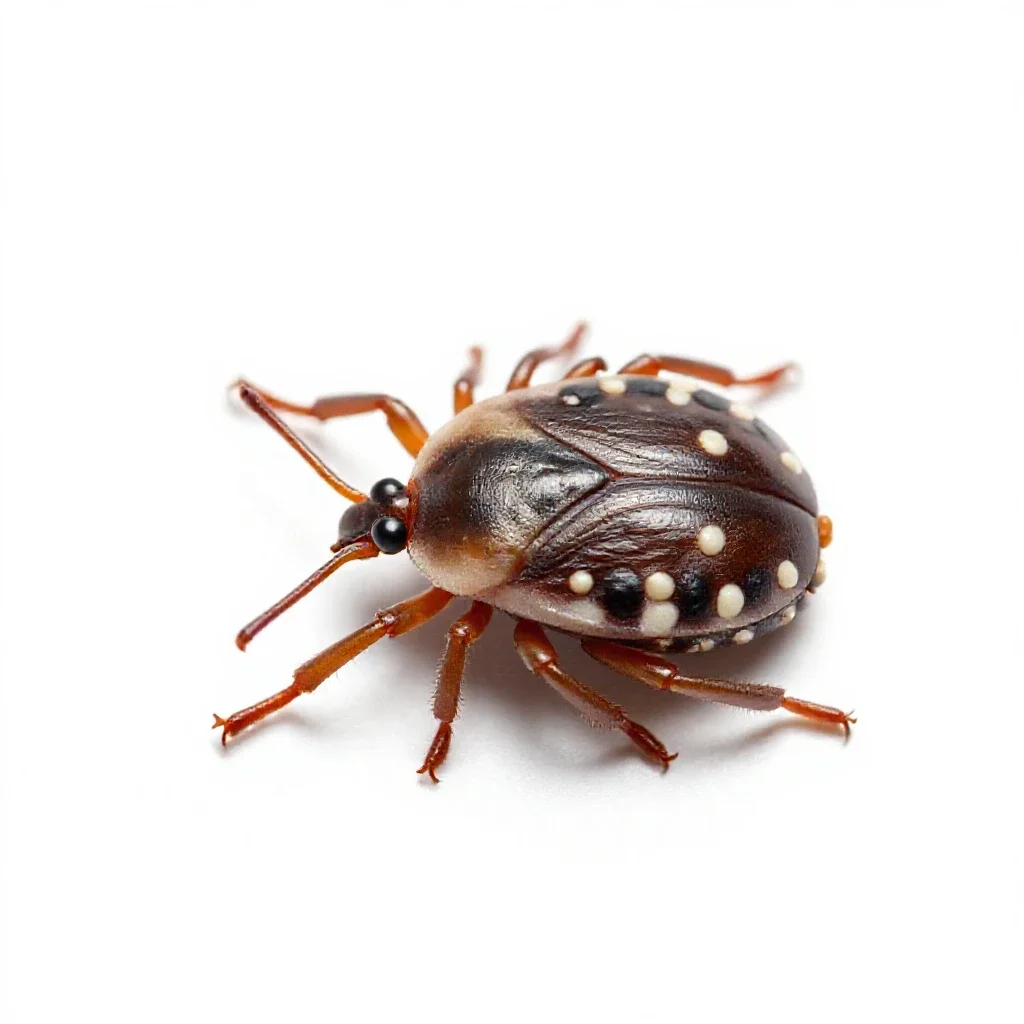 Soft tick isolated on a white background