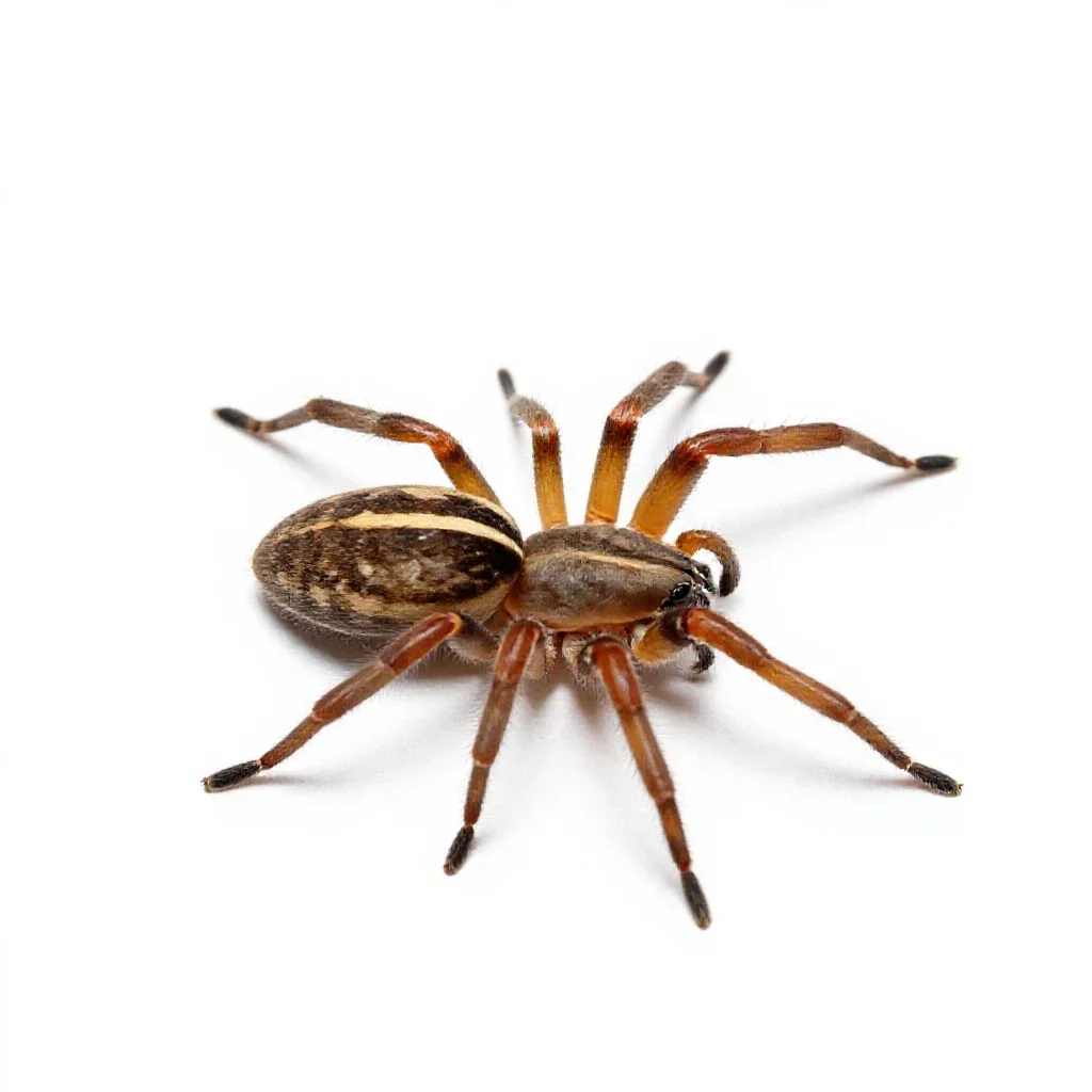 Spider mite isolated on a white background