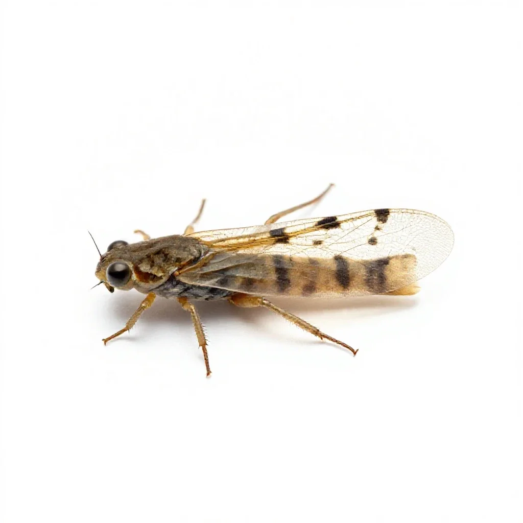 Stonefly isolated on a white background
