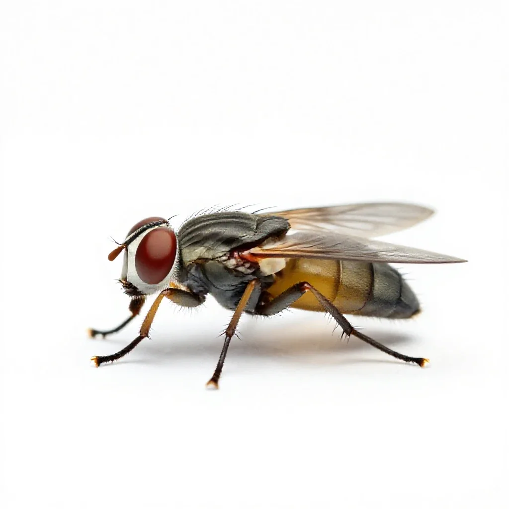 Tachina fly isolated on a white background
