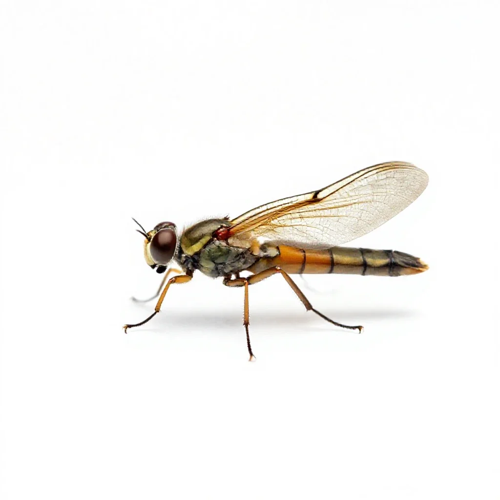 Thysanopter isolated on a white background
