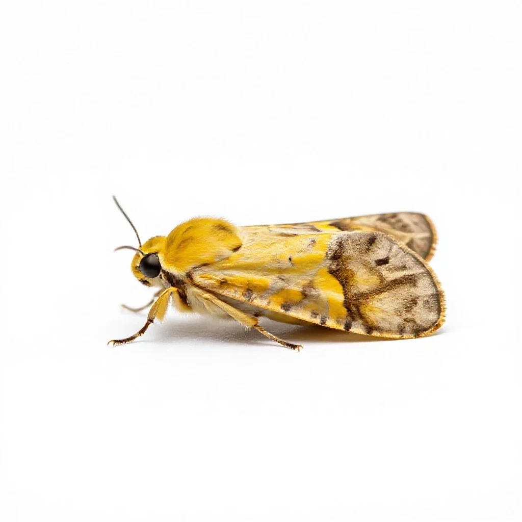 Tineid isolated on a white background