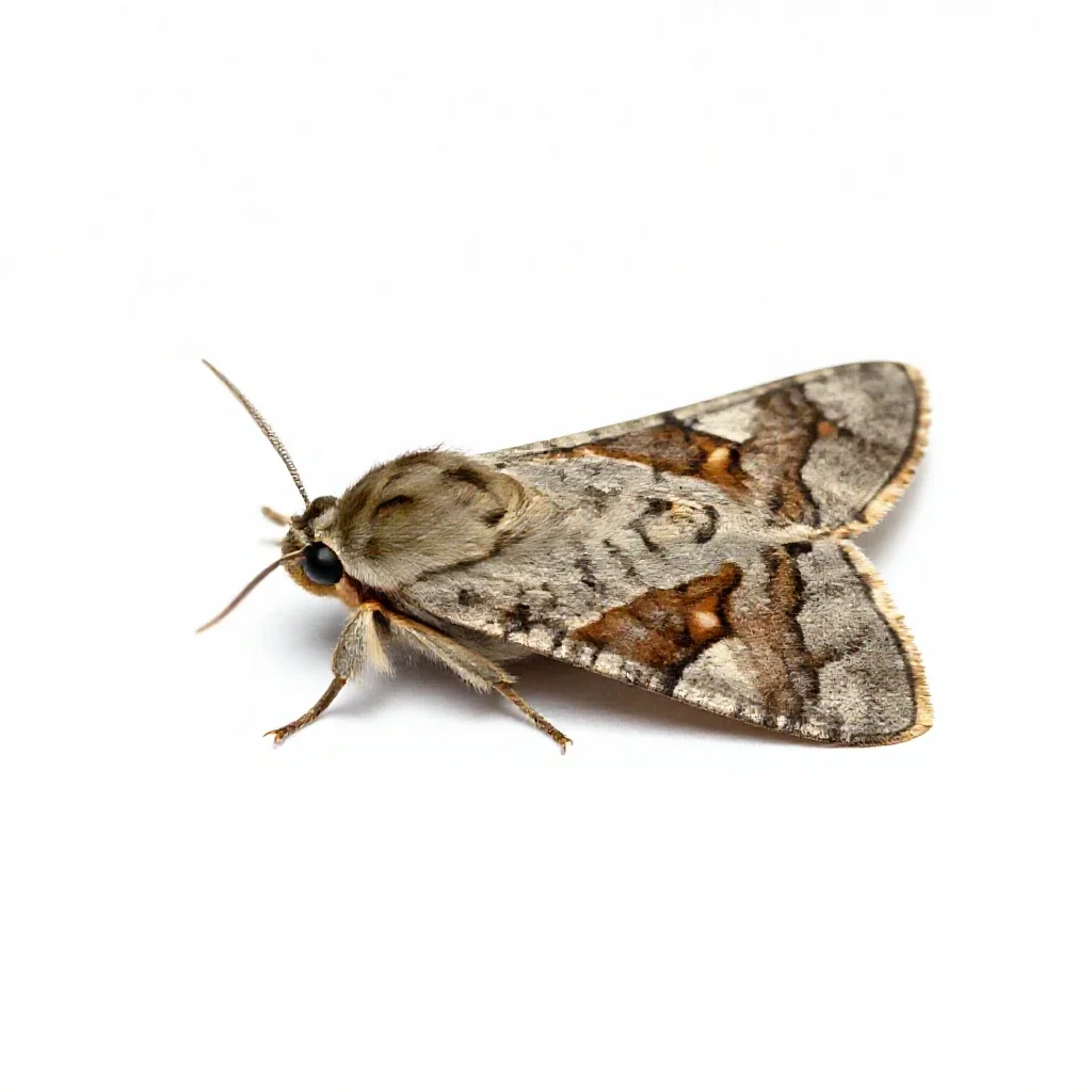 Tineoid isolated on a white background