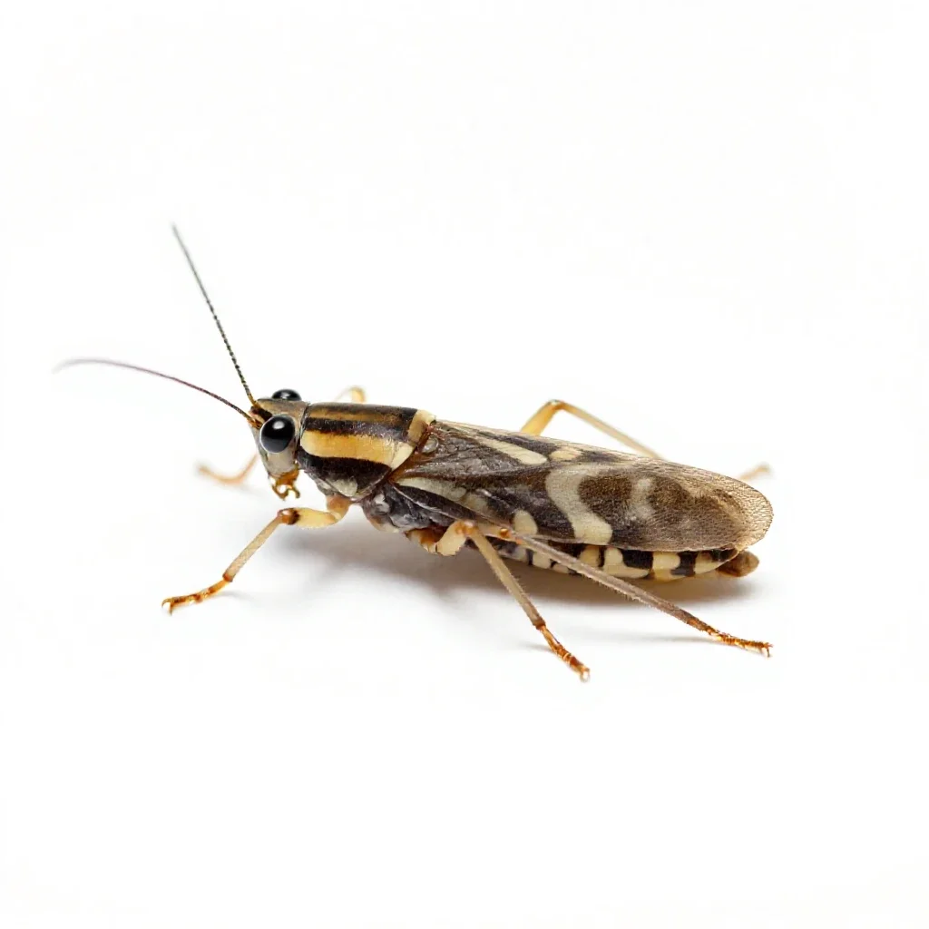 Tobacco thrips isolated on a white background