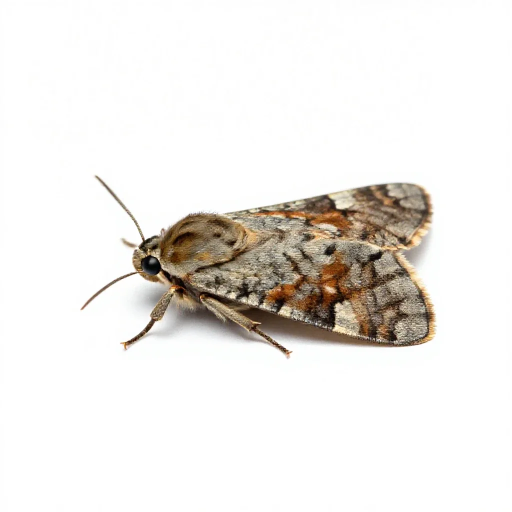 Tortricid isolated on a white background