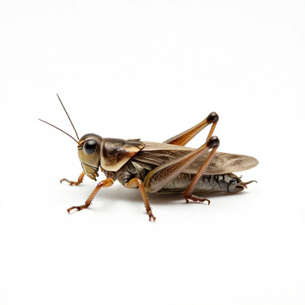 Tree cricket isolated on a white background