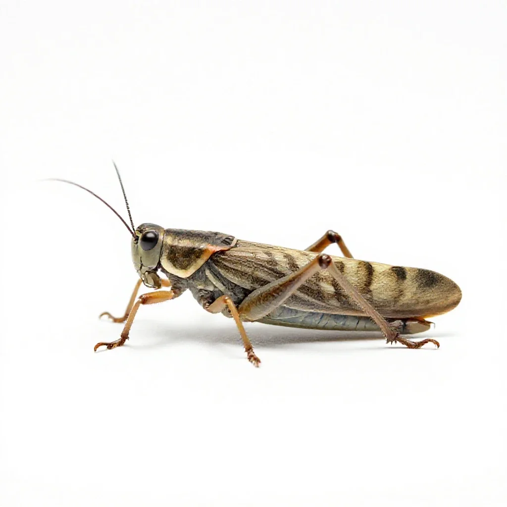 Treehopper isolated on a white background