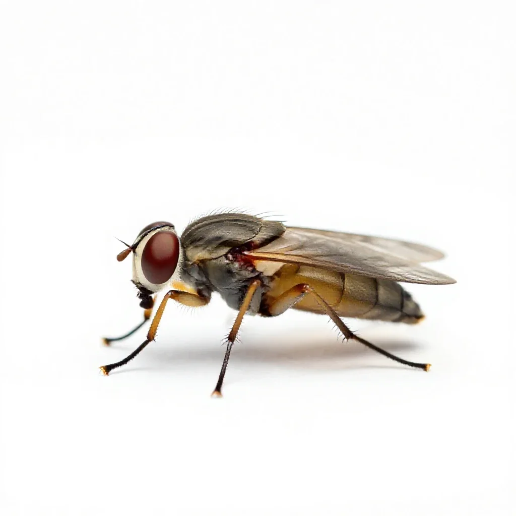 Tsetse fly isolated on a white background