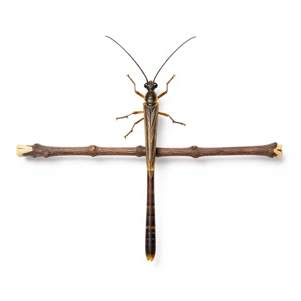 Walking stick isolated on a white background