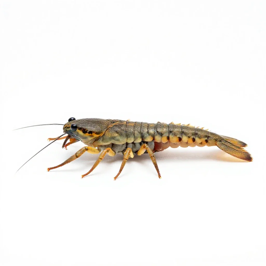 Water scorpion isolated on a white background