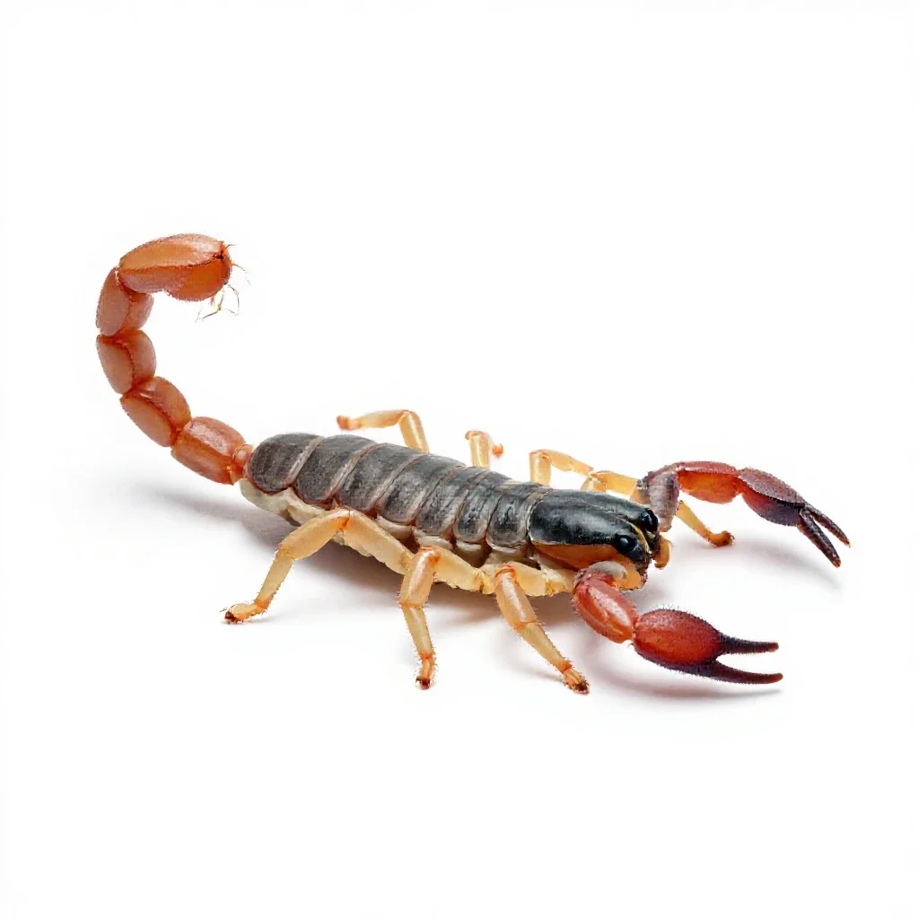 Whip-scorpion isolated on a white background