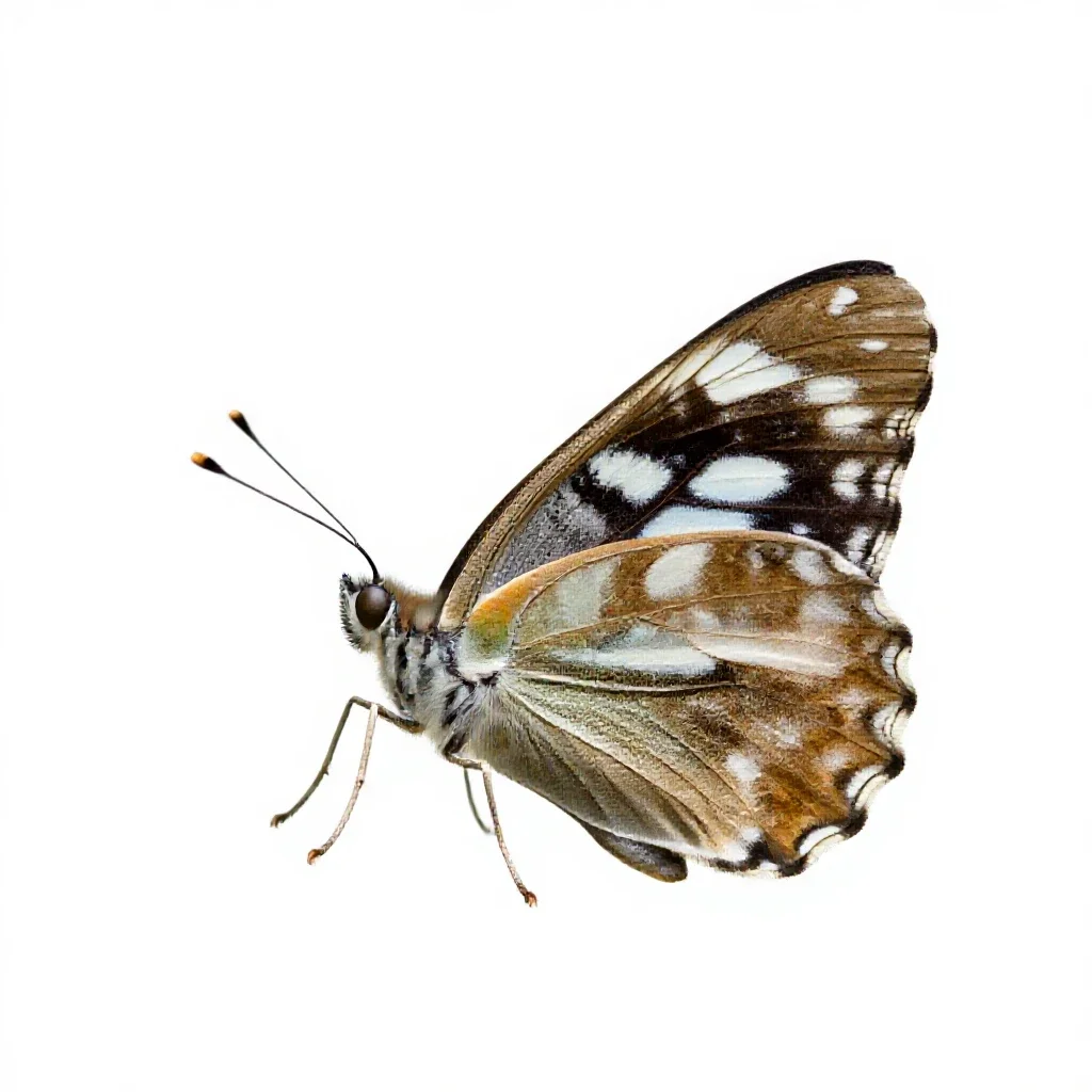 White admiral isolated on a white background