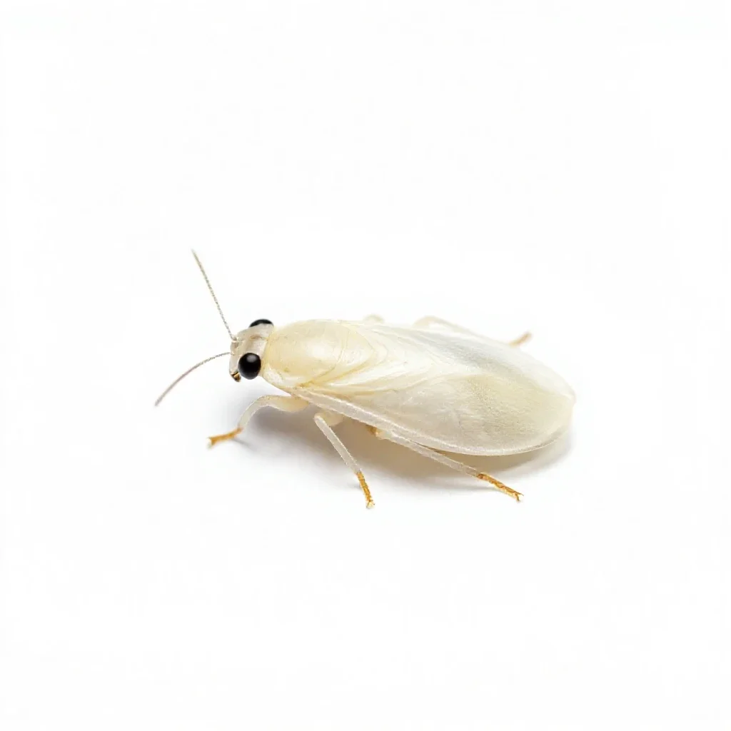Whitefly isolated on a white background