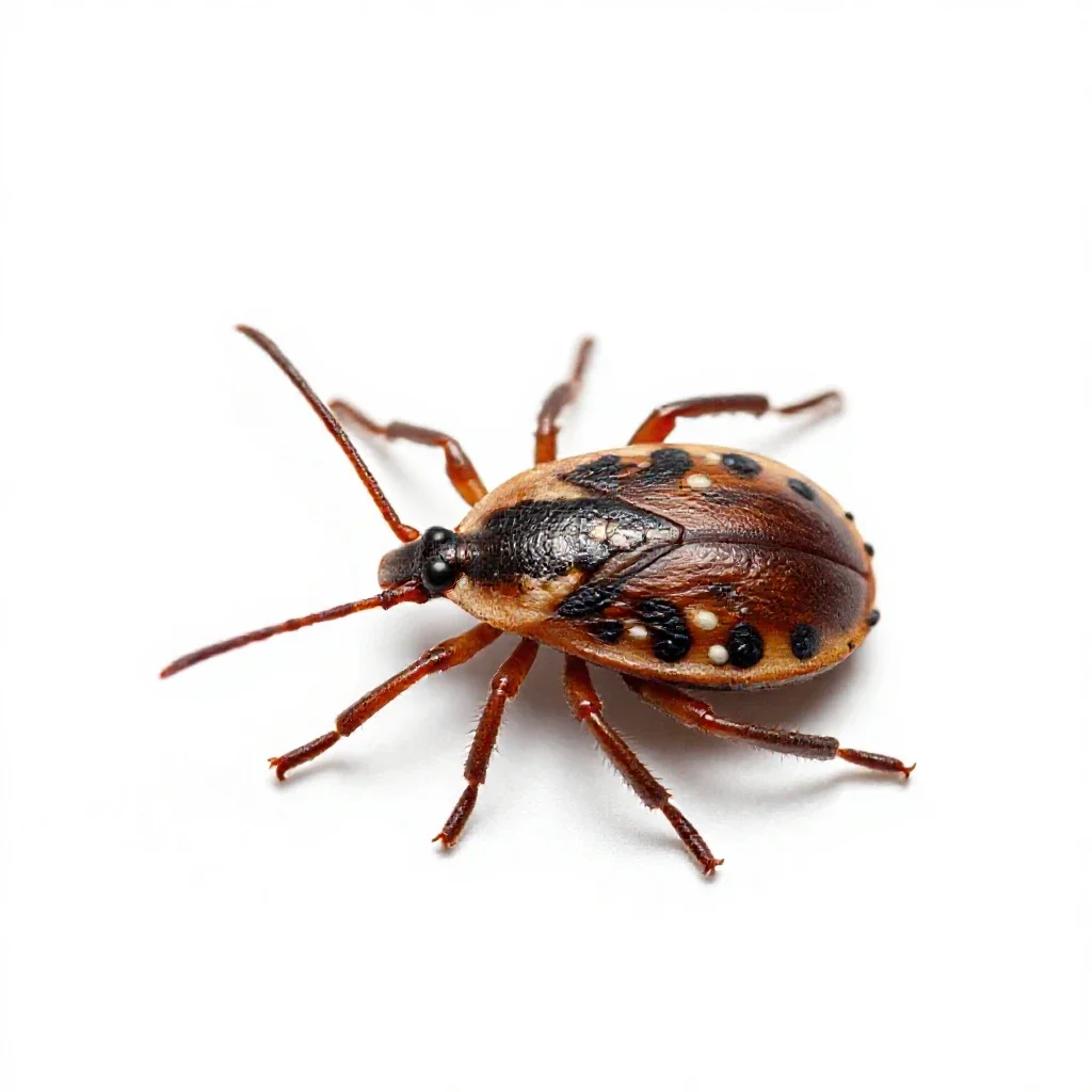 Wood tick isolated on a white background
