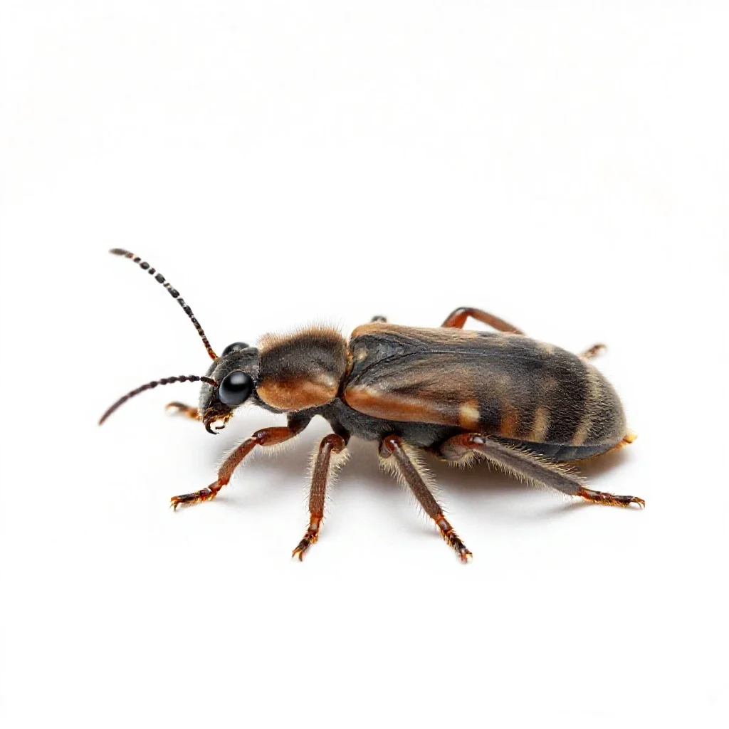 Woolly adelgid isolated on a white background
