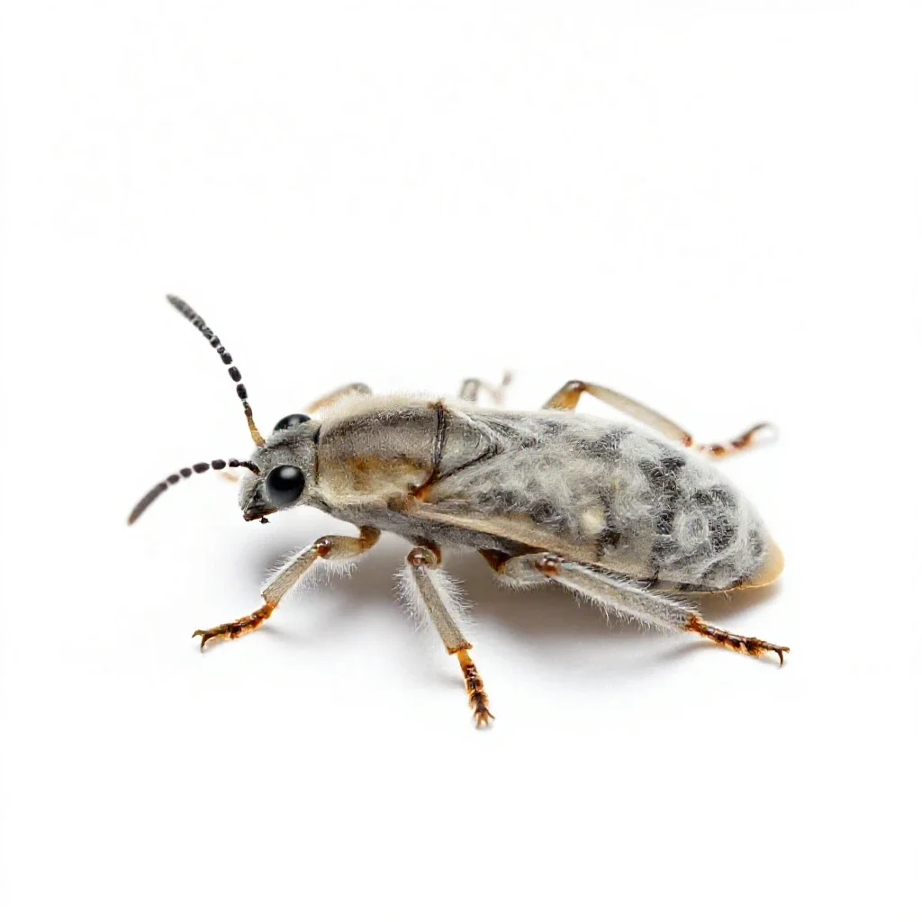 Woolly aphid isolated on a white background