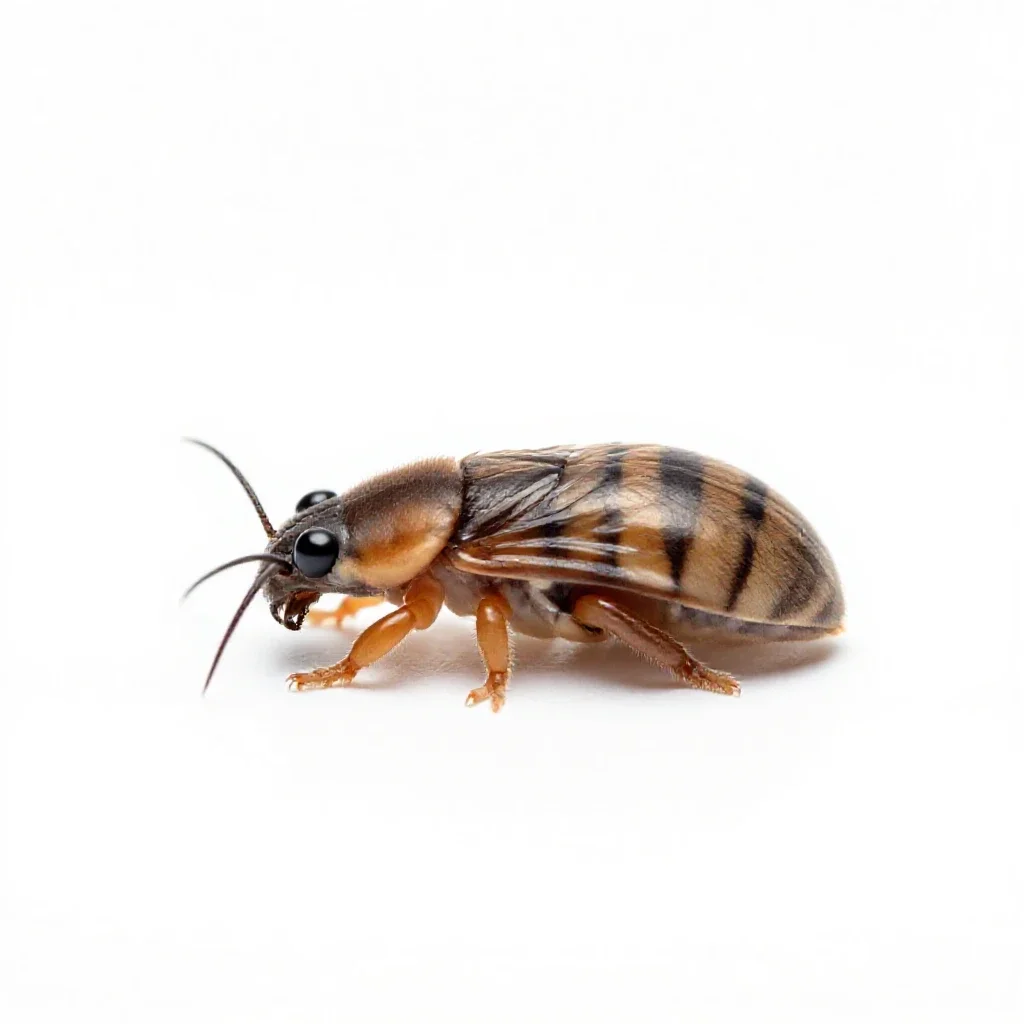 Acarus isolated on a white background