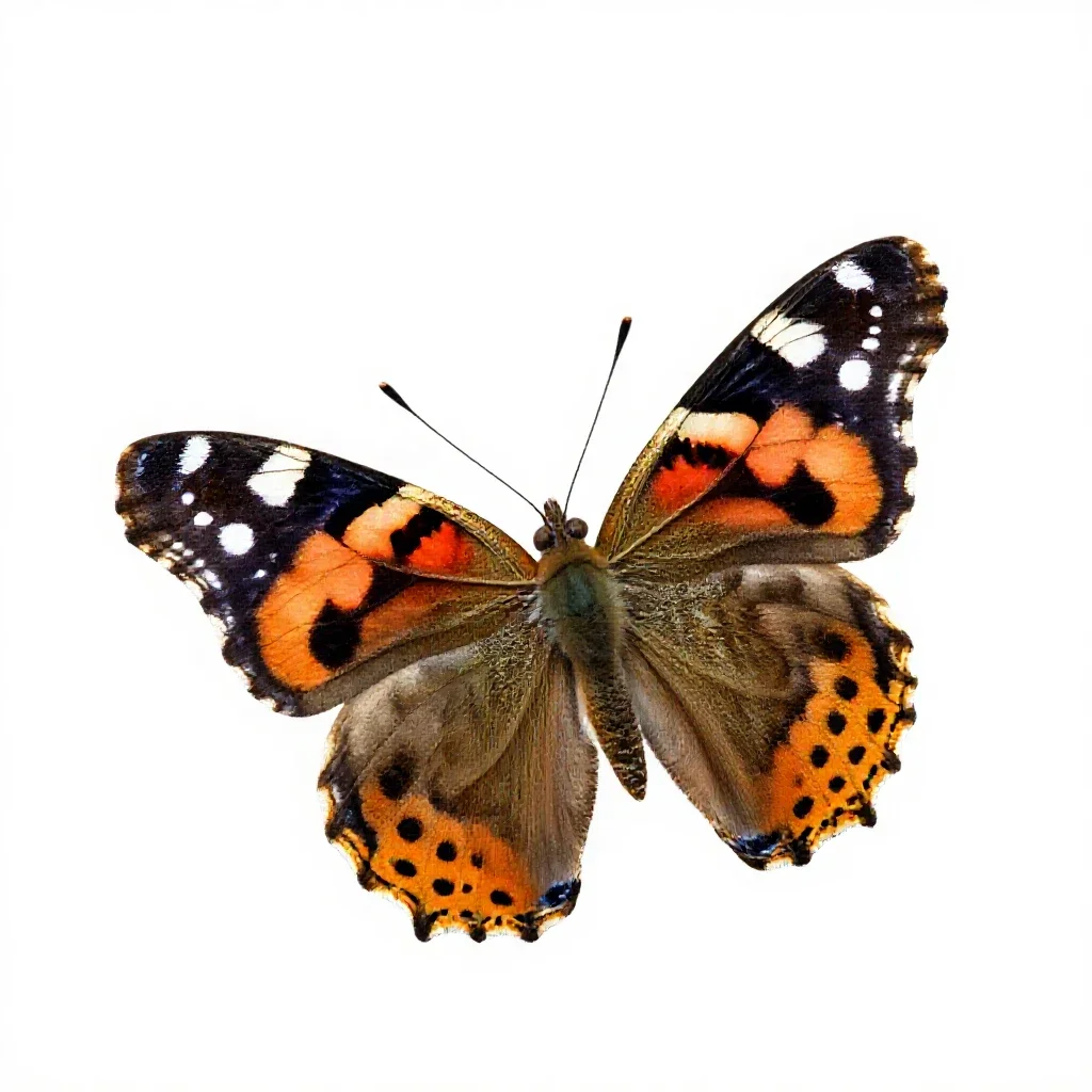 Admiral isolated on a white background