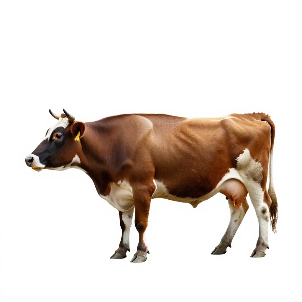 Ant cow isolated on a white background