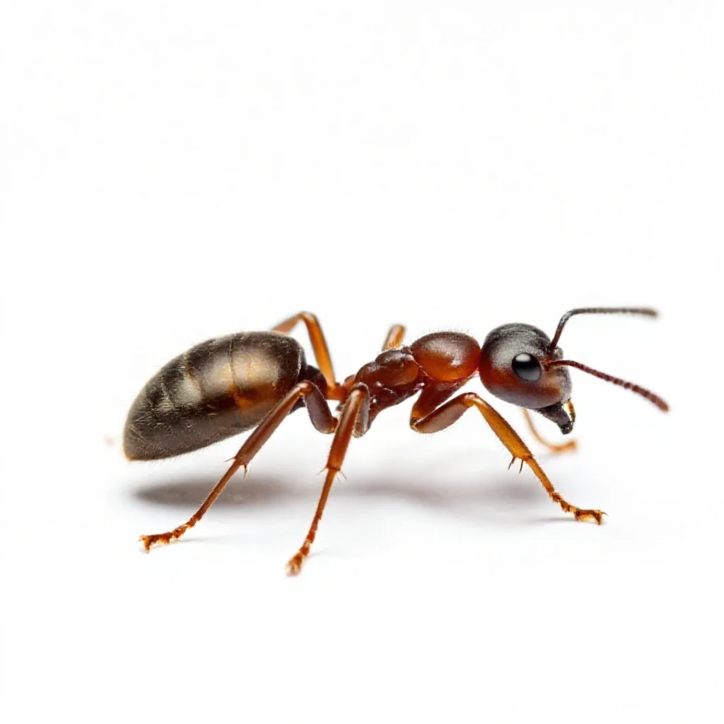 Ant isolated on a white background
