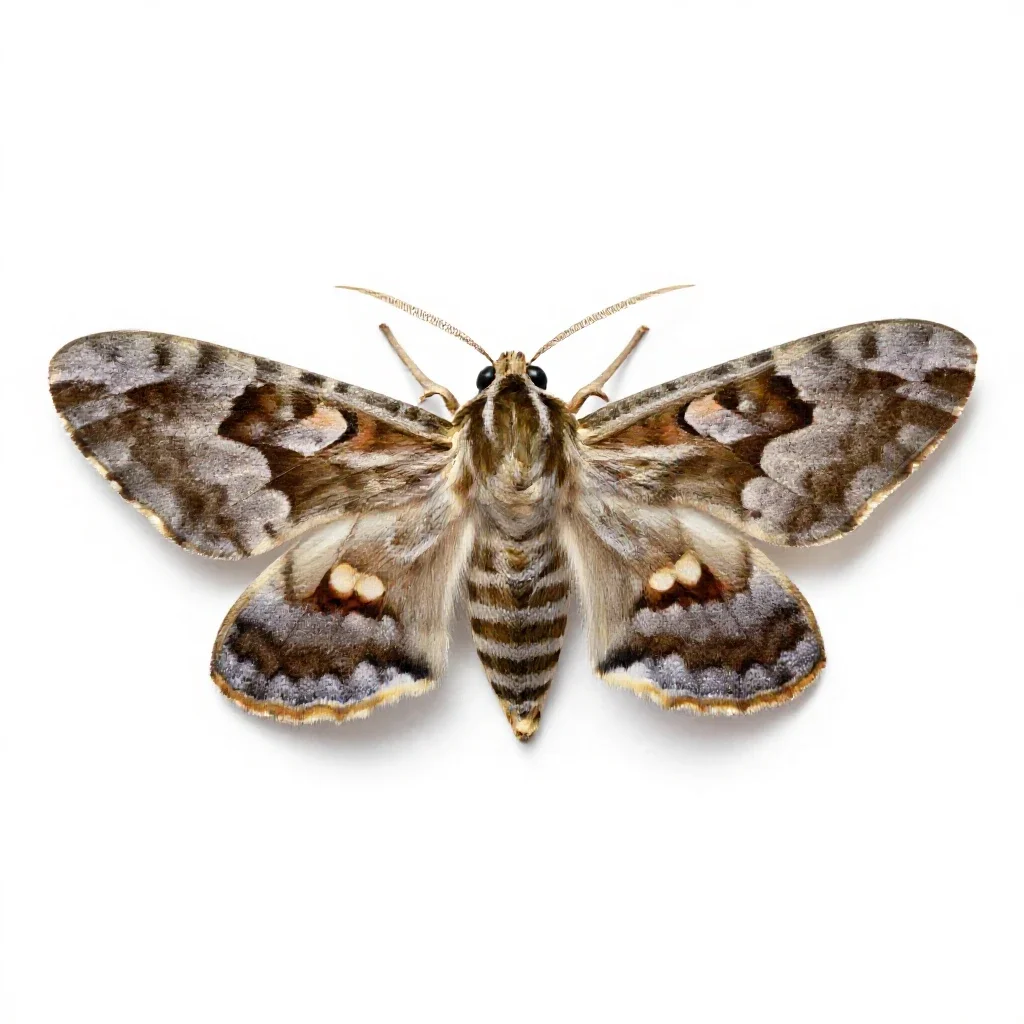 Arctiid isolated on a white background