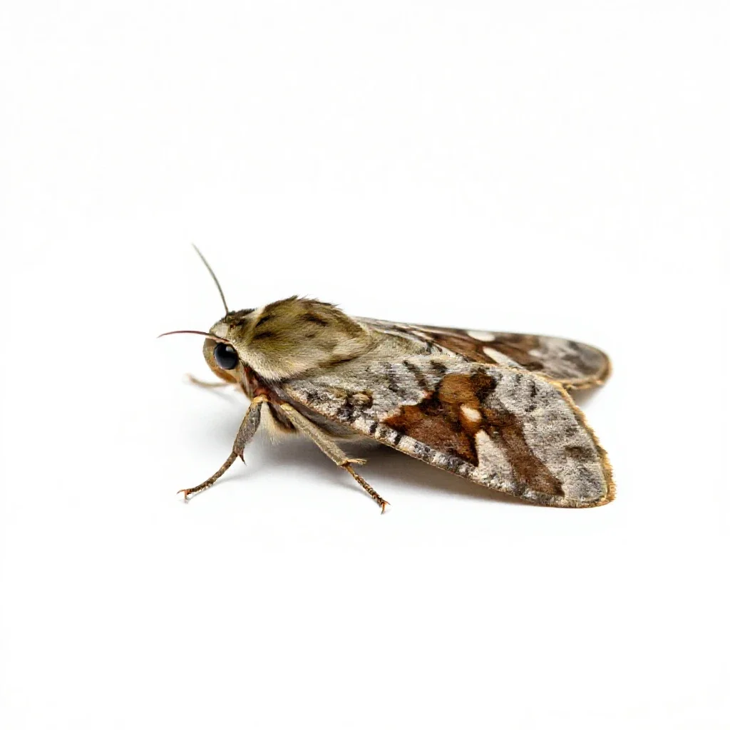 Eggar isolated on a white background