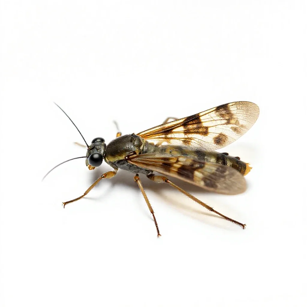 Odonate isolated on a white background