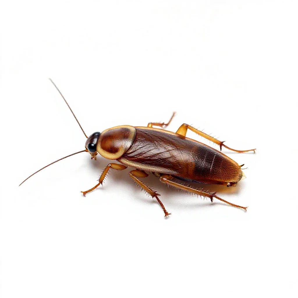 Oriental cockroach isolated on a white background