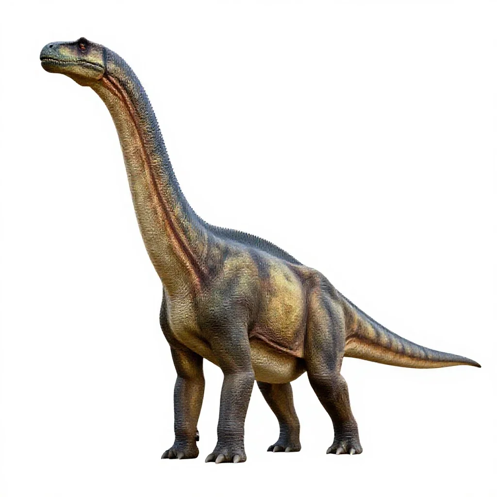Barosaur isolated on a white background
