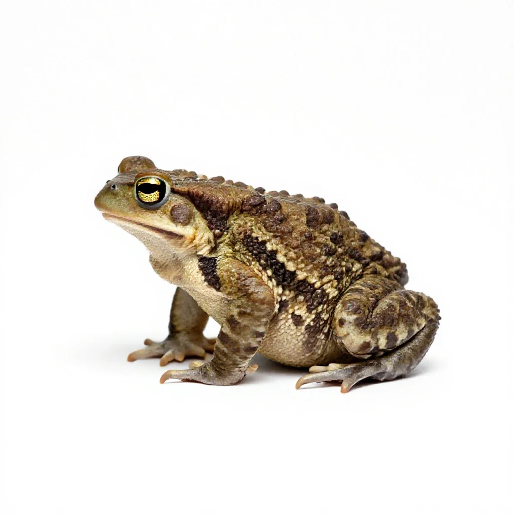 Bufo isolated on a white background