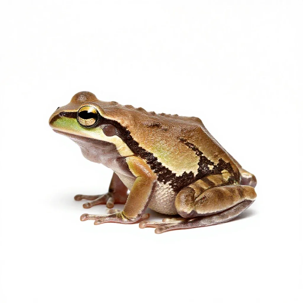 Canyon treefrog isolated on a white background