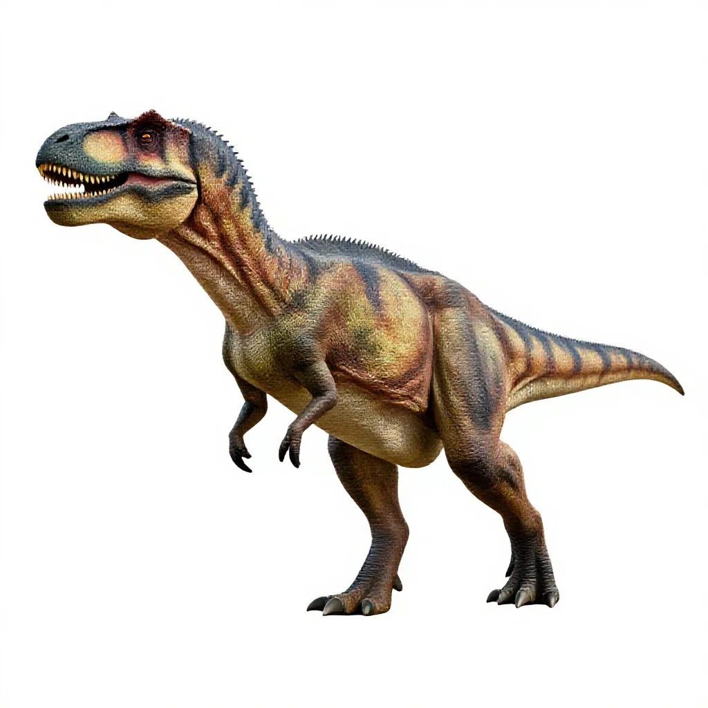 Carnosaur isolated on a white background