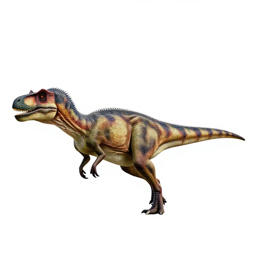 Coelophysis isolated on a white background