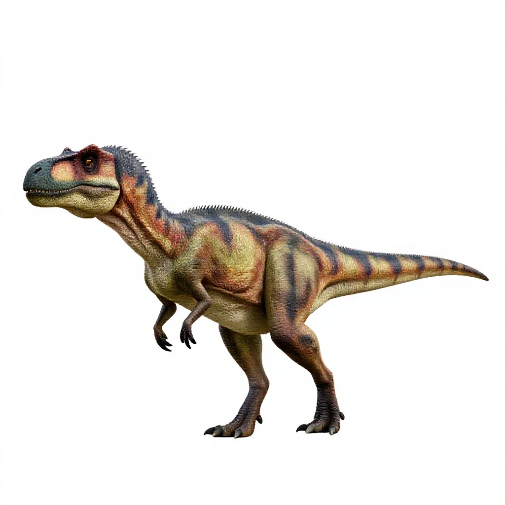 Compsognathus isolated on a white background