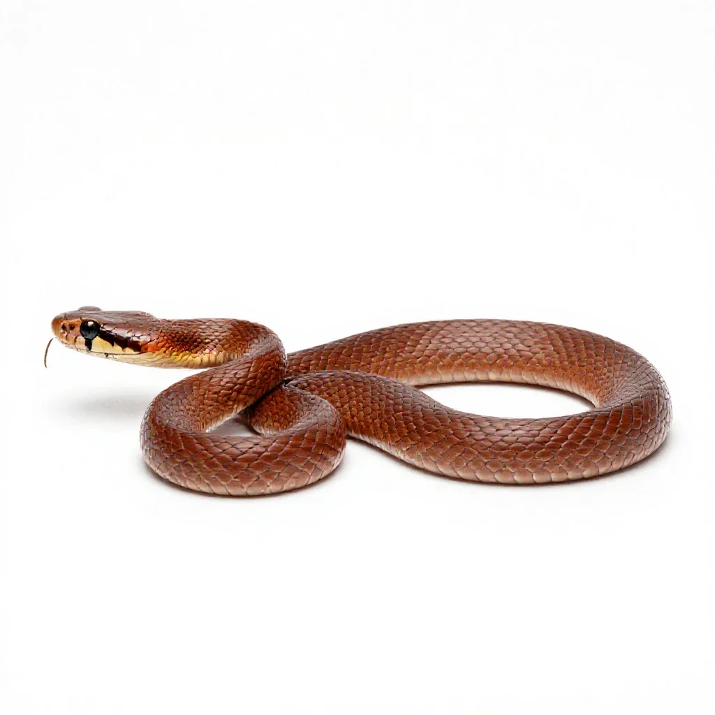 Copperhead isolated on a white background