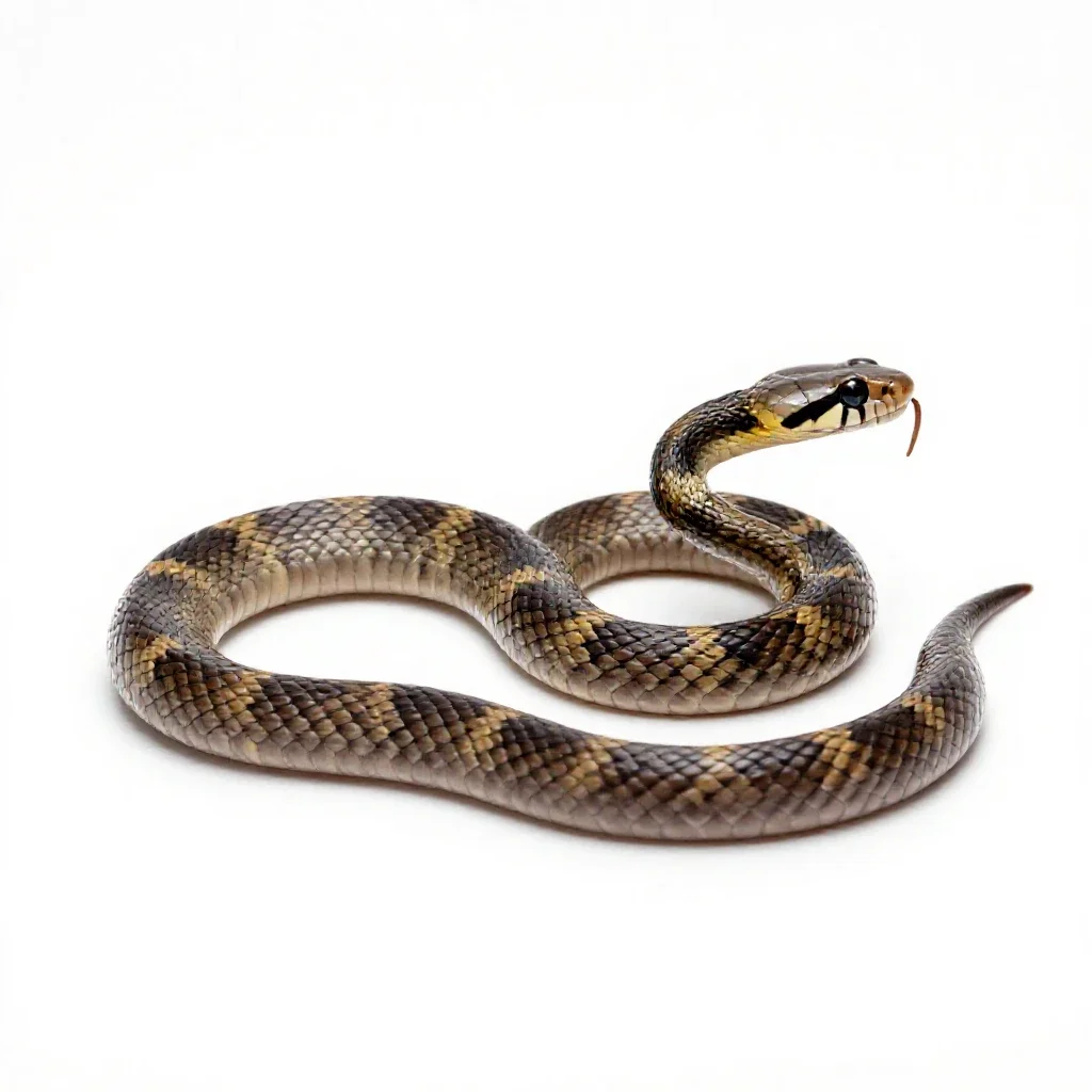 Coral snake isolated on a white background
