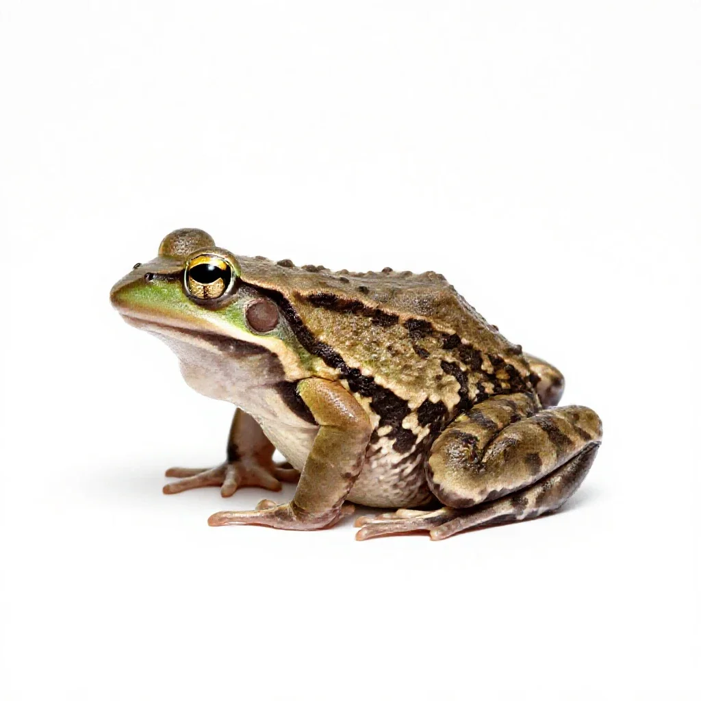 Crapaud isolated on a white background