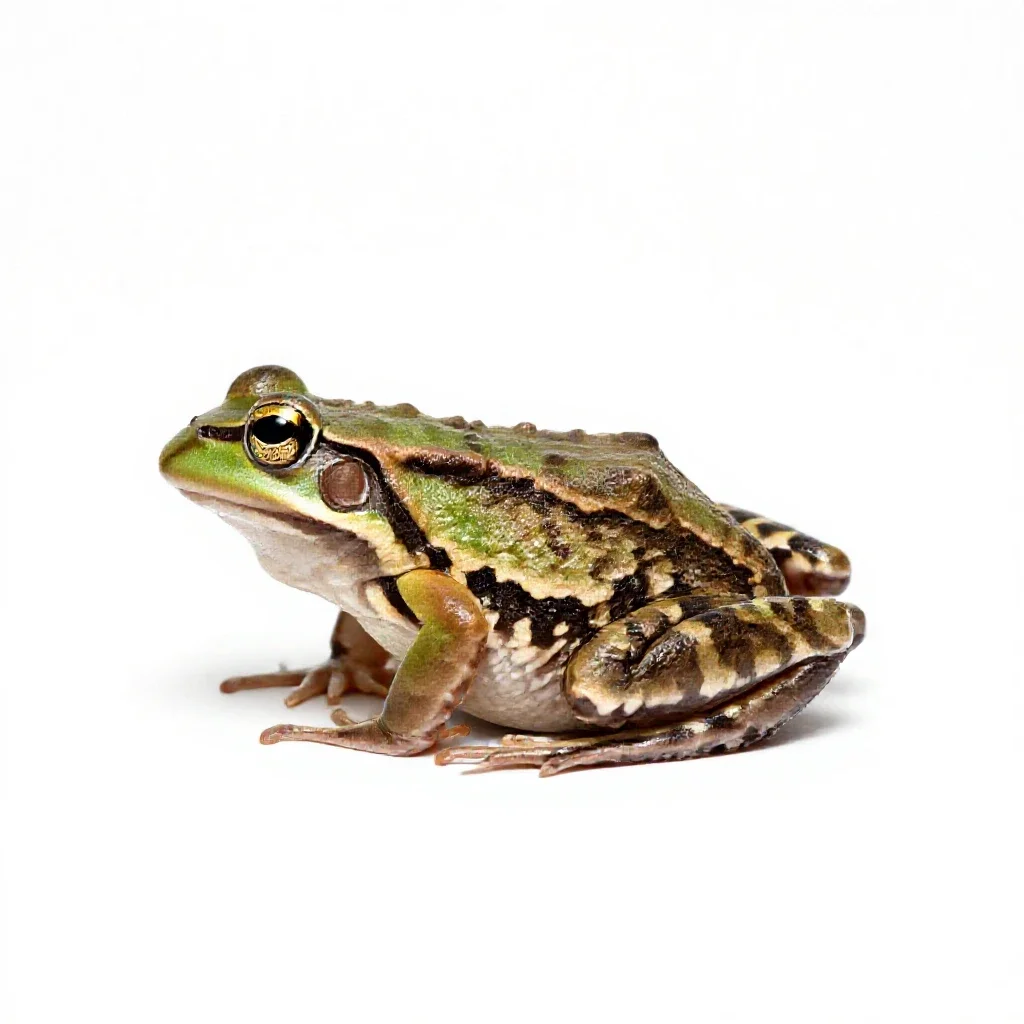 Cricket frog isolated on a white background