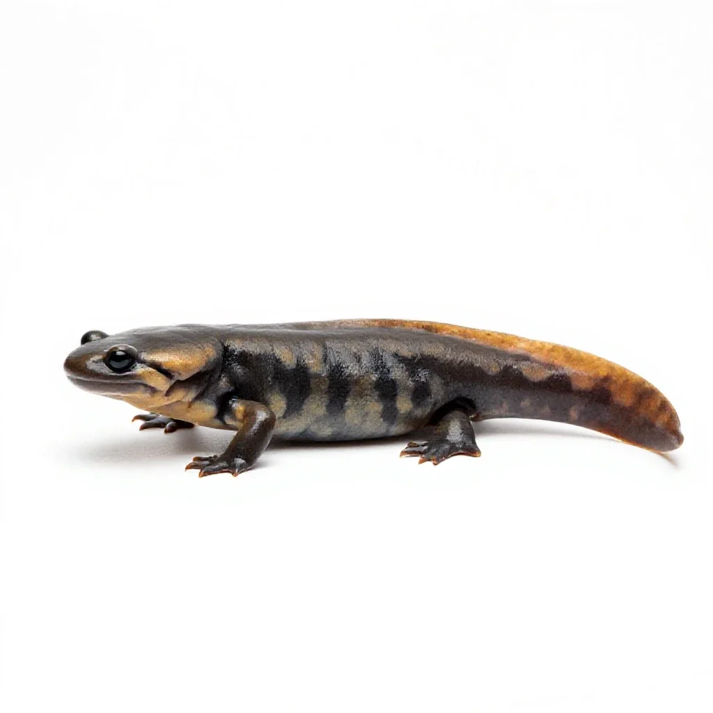 Dicamptodon isolated on a white background