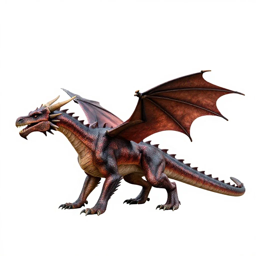 Dragon isolated on a white background