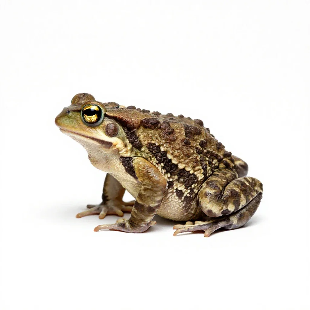 Fire-bellied toad isolated on a white background