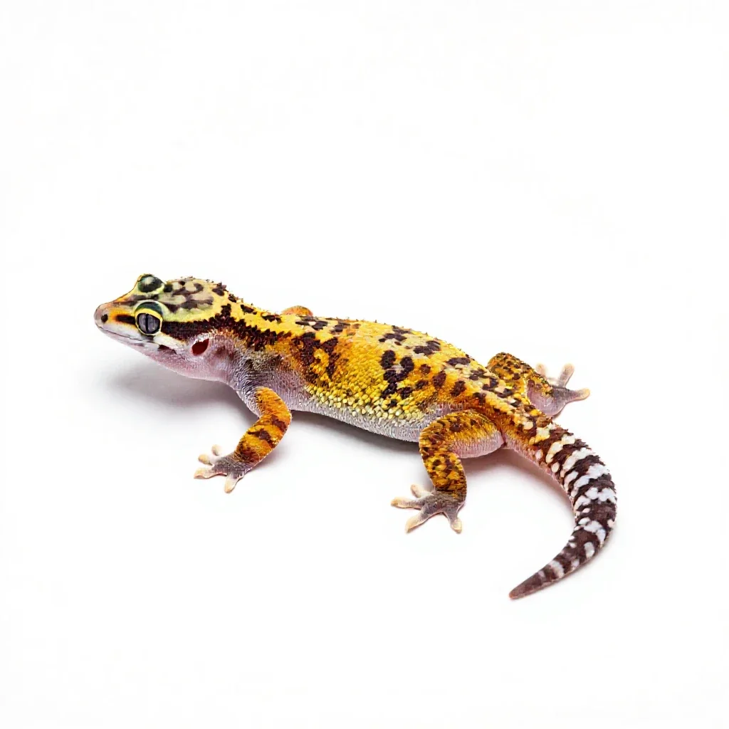 Gecko isolated on a white background