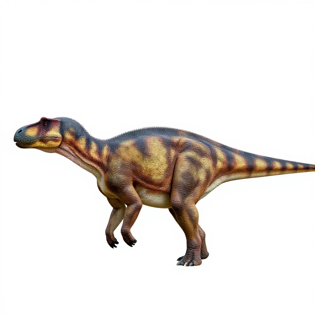 Hadrosaur isolated on a white background