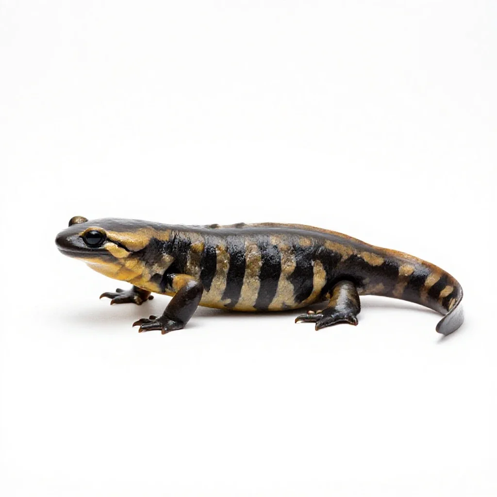 Hellbender isolated on a white background