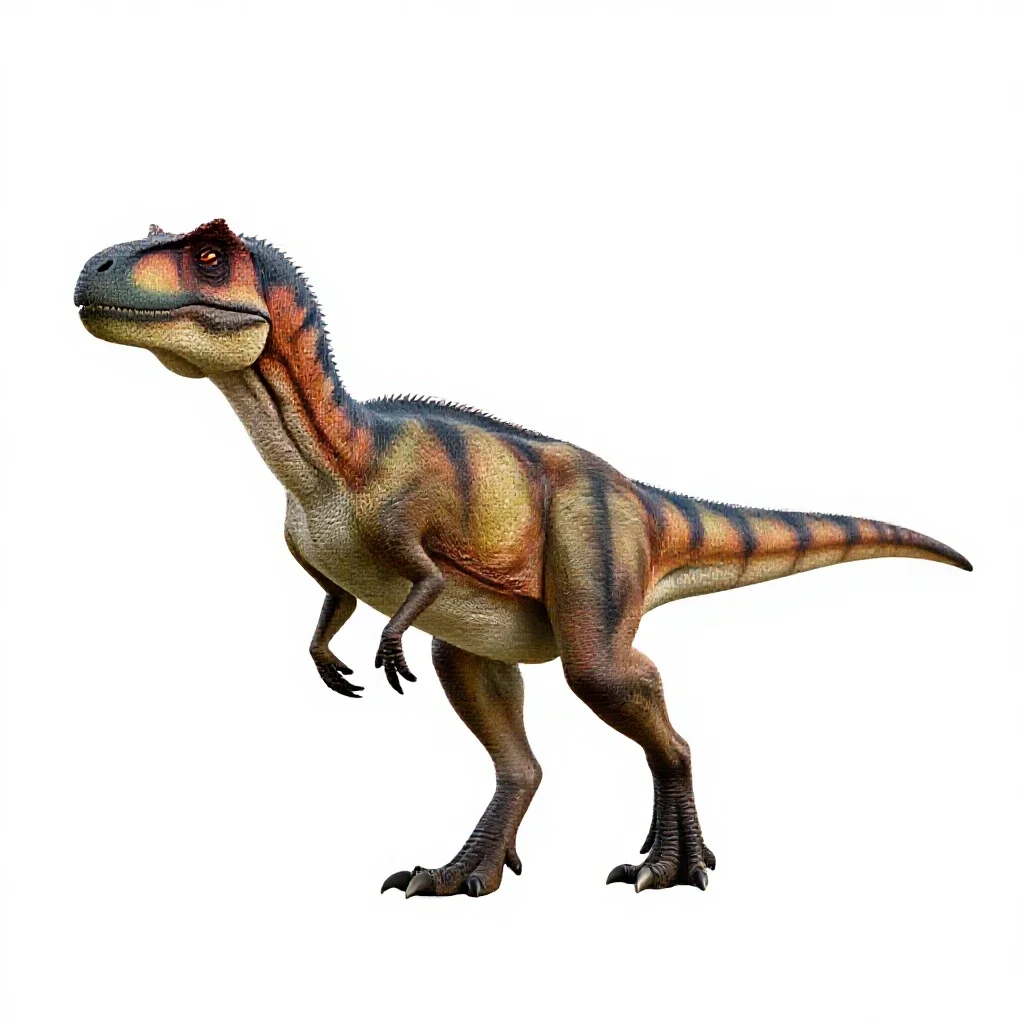 Maniraptor isolated on a white background