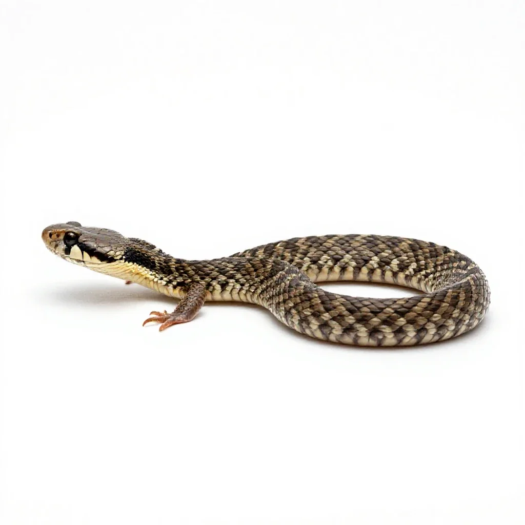 Massasauga isolated on a white background