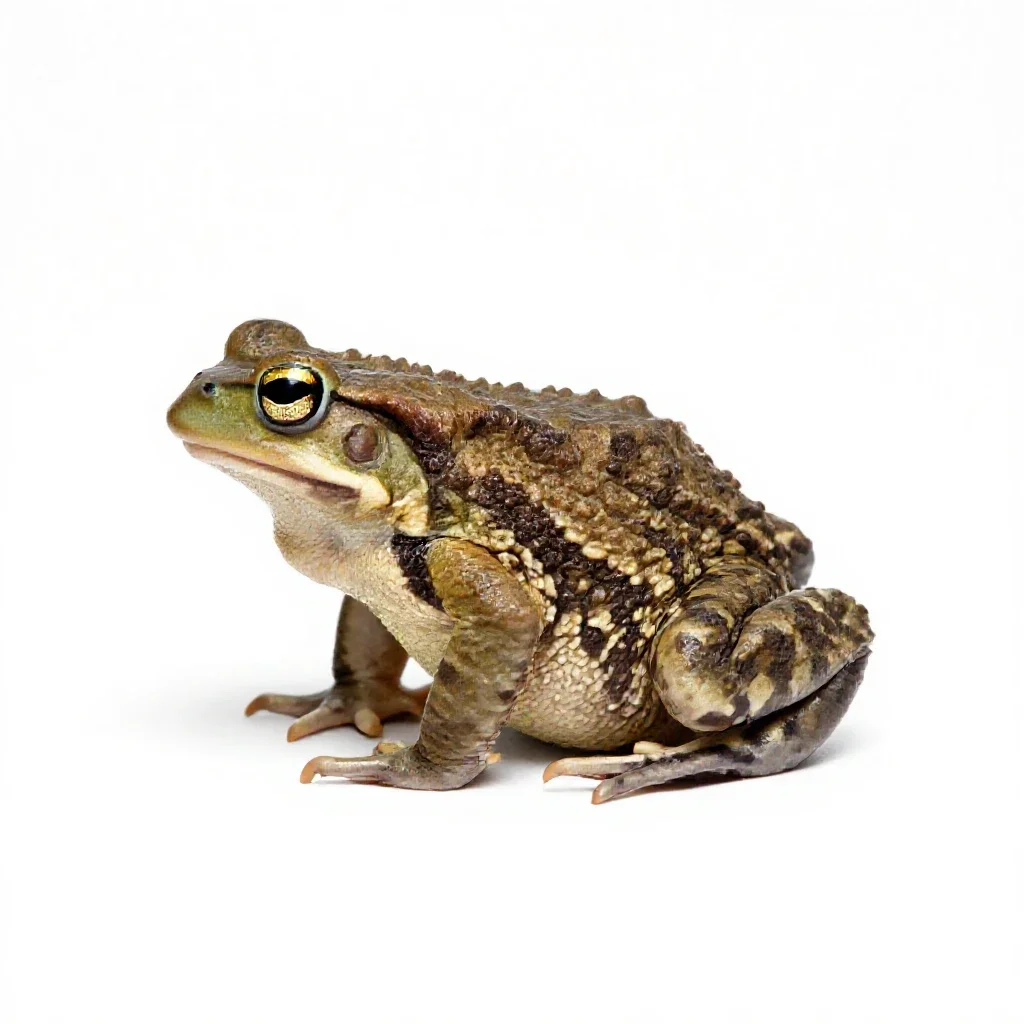 Midwife toad isolated on a white background