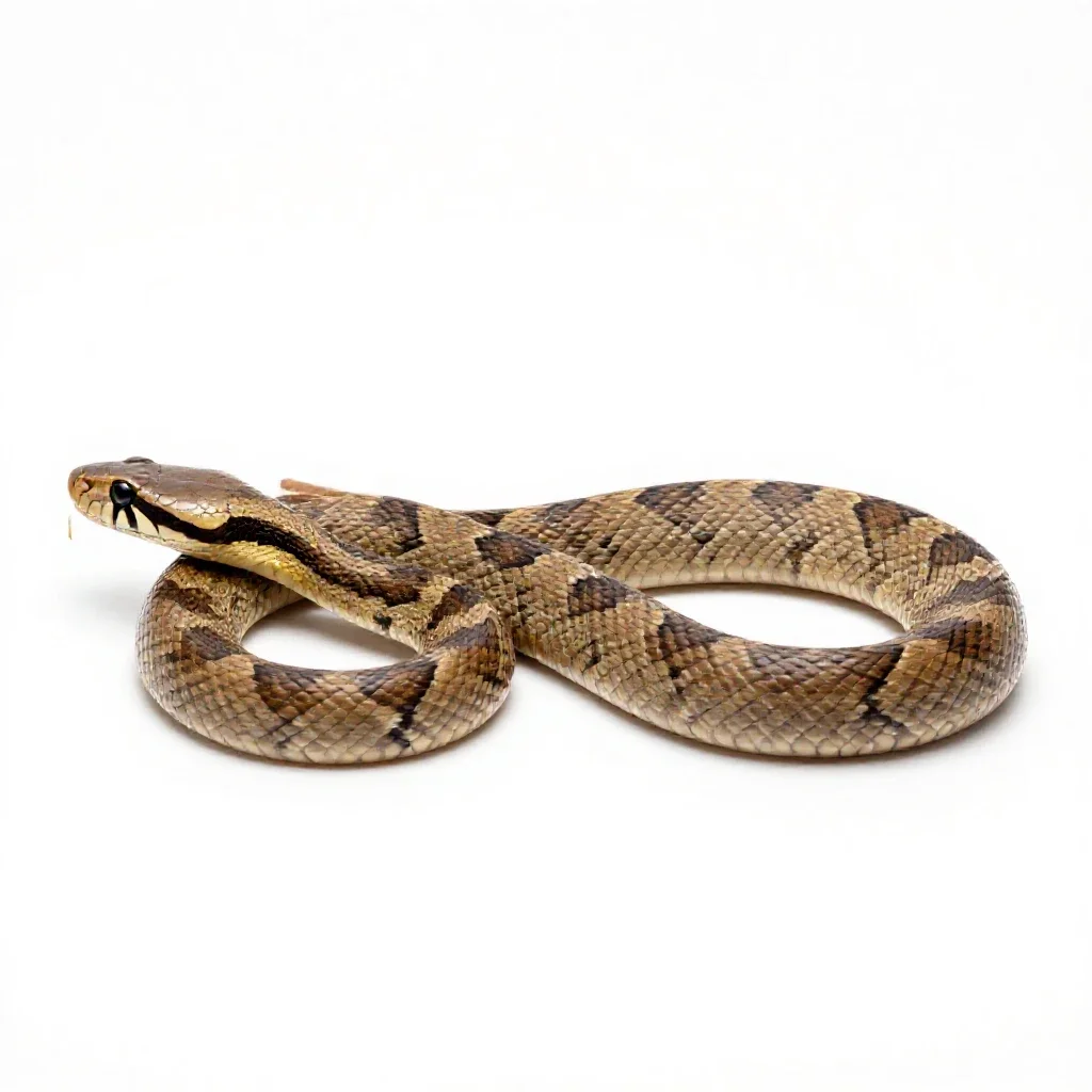 Milk snake isolated on a white background