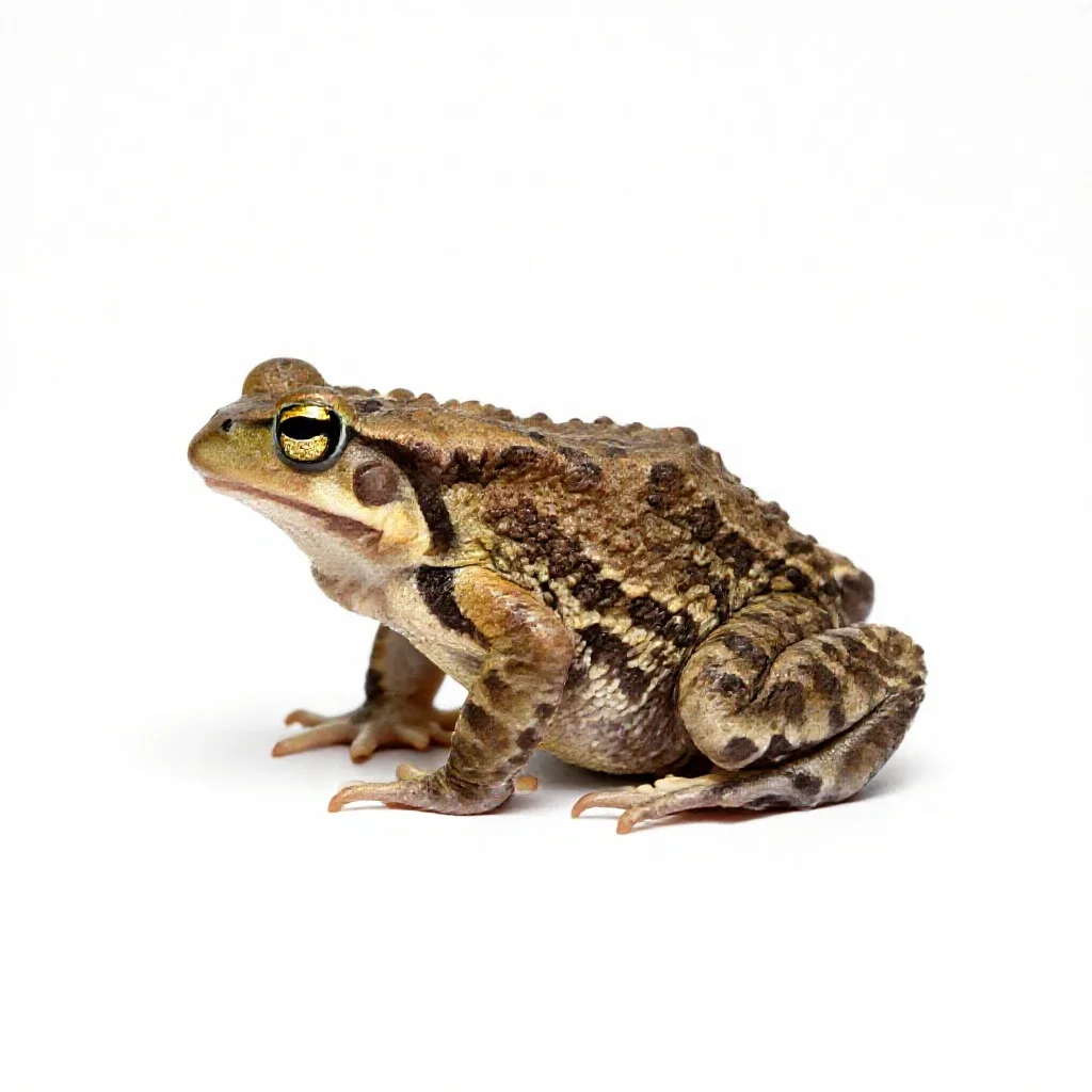 Natterjack isolated on a white background