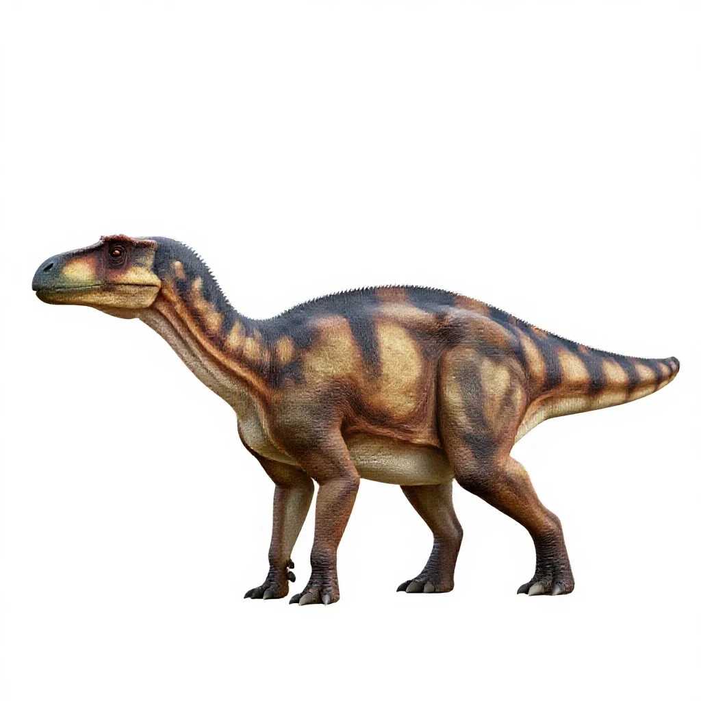 Pachycephalosaur isolated on a white background